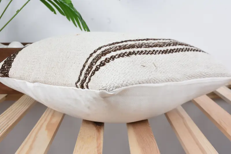 Pillow, Home Decor Pillow, 16x16 White Pillow Cover, Nomadic Cushion Case, Pillow for Couch, Turkish Pillow, Farmhouse Pillow Cover - 6
