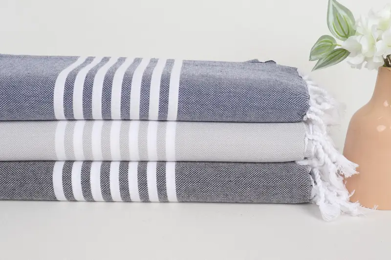 Spa Towel, Anniversary Gift For Her, Wedding Gifts Towel, 68x40 Cotton Striped Towel, Monogrammed Beach Towel, Personalized Wedding Gift - 2