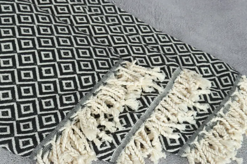 Turkish Towel Bulk, Lightweight Turkish towel, Best Wedding Gift, Beach Towel Bulk, Bridesmaid Favors, Embroidered Towel, 70x40 Cotton Diamond Towel - 5