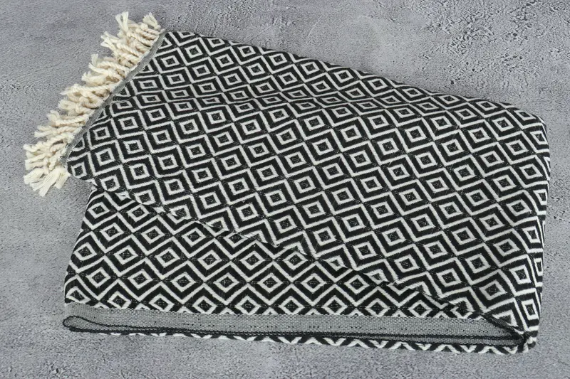 Turkish Towel Bulk, Lightweight Turkish towel, Best Wedding Gift, Beach Towel Bulk, Bridesmaid Favors, Embroidered Towel, 70x40 Cotton Diamond Towel - 6