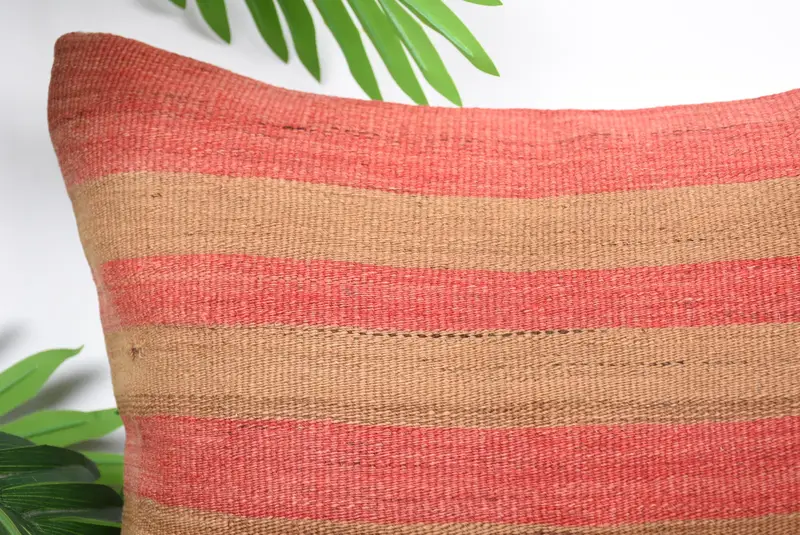 Cushion Cover, Pillow for Sofa, Gift Pillow, Bench Pillow Sham, 16x16 Pink Pillow Sham, Kilim Cushion Sham, Morroccon Kilim Cushion Pillow Cover - 2