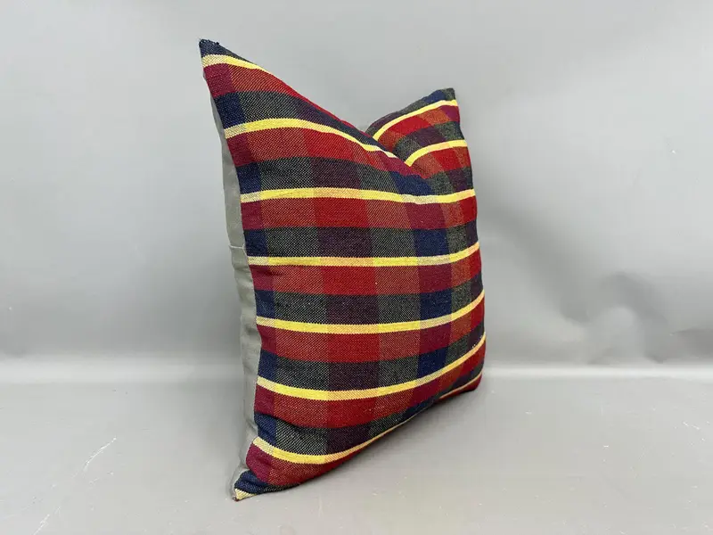 Accent Cushion, 20x20 Red Pillow Case, Antique Pillows, Cushion Case, Interior Designer Pillow, Vintage Kilim Pillow - 2