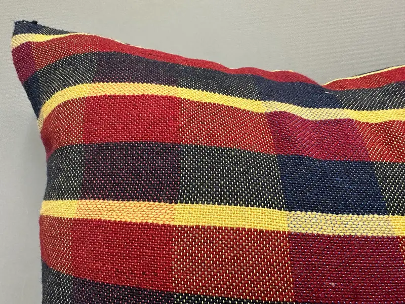 Accent Cushion, 20x20 Red Pillow Case, Antique Pillows, Cushion Case, Interior Designer Pillow, Vintage Kilim Pillow - 5