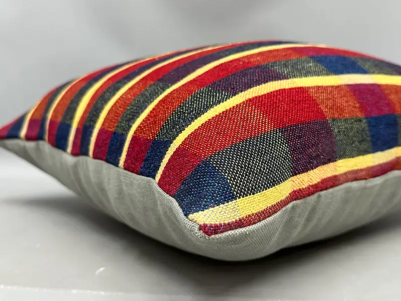 Accent Cushion, 20x20 Red Pillow Case, Antique Pillows, Cushion Case, Interior Designer Pillow, Vintage Kilim Pillow - 6