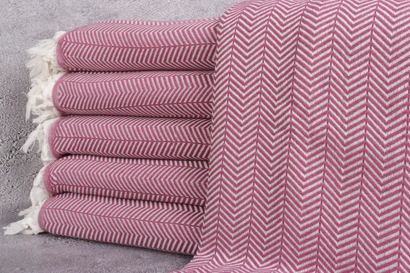 Boho Throw Blankets, Organic Throw, Best Wedding Gift, Throw Blanket Couch, Housewarming Gift, 92x76 Cotton Chevron Towel, Boyfriend Christmas Gift - 1