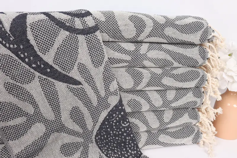 Turkish Hand Towel, Gift For Best Friend, Organic Towel, Best Friend Gift, 40x18 Cotton Whale Design Towel, Monogram Kitchen Towel, Wedding Favors - 2