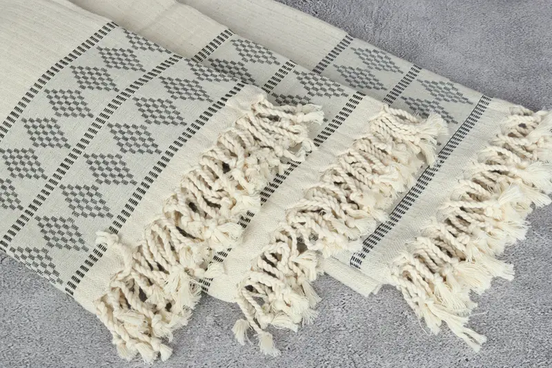 Personalized Turkish Towel, Best Beach Towel, Luxury Turkish Bath Towel, 70x36 Linen Kilim Design Towel, Bridesmaid Gift, Welcome Wedding Gift - 5