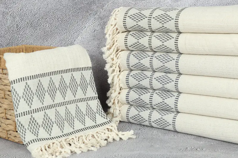 Personalized Turkish Towel, Best Beach Towel, Luxury Turkish Bath Towel, 70x36 Linen Kilim Design Towel, Bridesmaid Gift, Welcome Wedding Gift - 3