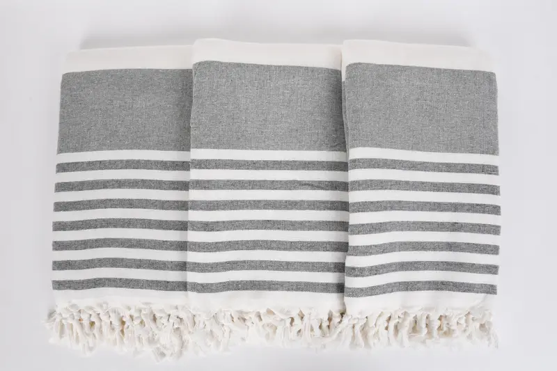 Monogram Beach Towel, Monogram Turkish Towel, Bridesmaid Towel, Bath towel, Personalize Gift, 68x36 Cotton Striped Terry Towel, Luxury Beach Towel - 7
