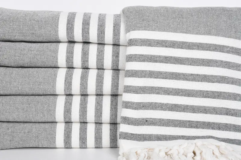 Monogram Beach Towel, Monogram Turkish Towel, Bridesmaid Towel, Bath towel, Personalize Gift, 68x36 Cotton Striped Terry Towel, Luxury Beach Towel - 1