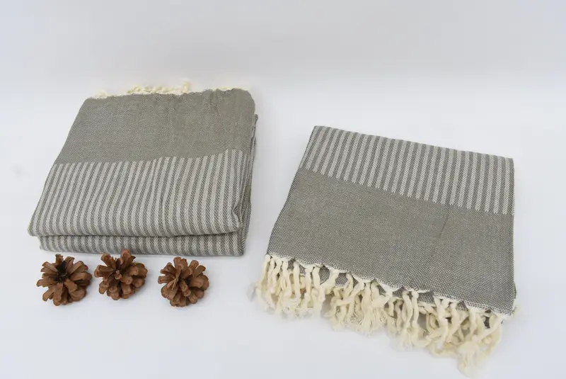 70x40 Cotton Striped Towel, Travel Towel, Gift For Bride, Personalized Gift, Bachelor Gifts, Monogrammed Turkish Towel, Gym Towel, Embroidered Towel - 7