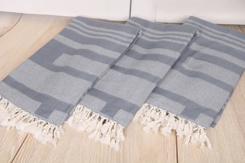 Spa Towel, Organic Turkish towel, Wedding Gifts Towel, Absorbent Turkish towel, 68x38 Cotton Chevron Towel, Beach Size Towel, Wedding Gift For Bride - 7