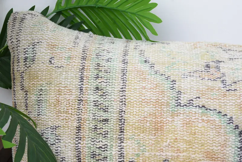 16x48 Green Pillow Case, Pillow for Sofa, Pet Pillow Cover, Farmhouse Cushion, Pillow Case, Ethnical Kilim Rug Pillow, Home Decor Pillow - 2