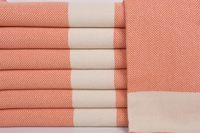 Customized Towels, Best Beach Towel, Turkish fouta towel for outdoor use, Bridesmaid Gift, Organic Turkish towel, 70x40 Cotton Herringbone Towel - 1