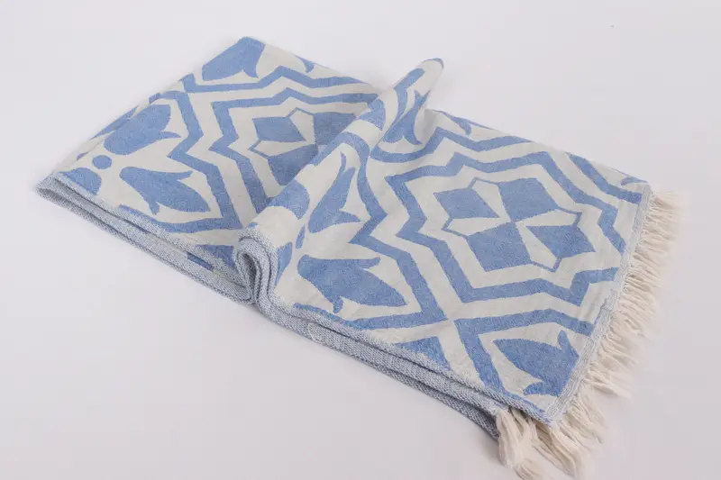 Xmas Gifts, Monogrammed Hand Towel, Monogram Towels, Employee Gifts, Turkish Towel Hand Towel, Turkish Hand Towel, 40x24 Linen Tulip Patterned Towel - 7