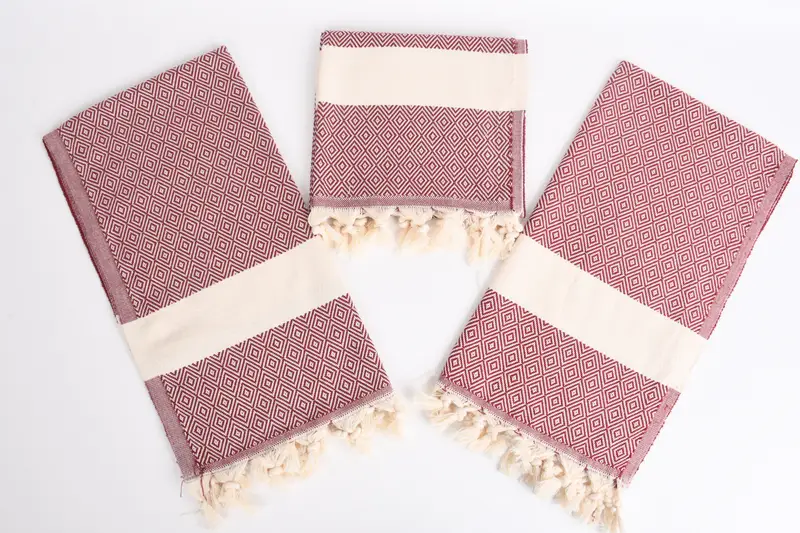Personalized Dish Towel, 36x20 Cotton Diamond Towel, Guest Towel, Summer Gift, Personalized Bridesmaid Gift, Turkish Towel Hand Towel, Wedding Gift - 6
