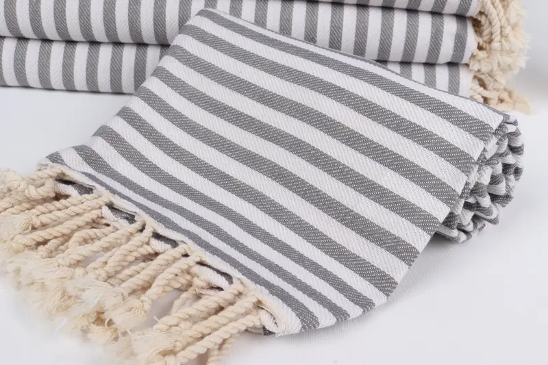Peshtemal Towel, Peshtemal Towel USA, Towel With Name, Turkish bath towel, 70x40 Cotton Striped Towel, Anniversary Gift For Her, Cotton towel - 3