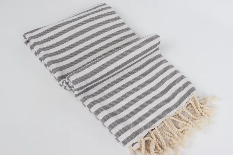 Peshtemal Towel, Peshtemal Towel USA, Towel With Name, Turkish bath towel, 70x40 Cotton Striped Towel, Anniversary Gift For Her, Cotton towel - 6