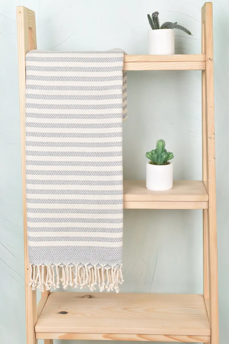 70x40 Cotton Chevron Towel, Embroidered Towel, Family Gift, Extra large Turkish bath towel, Bachelorette Party Gifts, Personalized Wedding Gift - 8