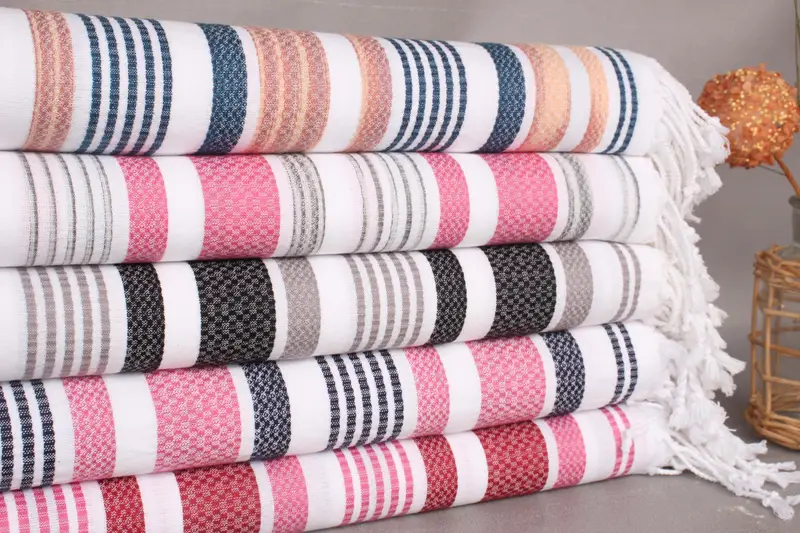 Spa Towel, 70x36 Cotton Striped Towel, Bridesmaid Towel, Home Decor Gifts, Gift For Her, Miami Bachelorette Party Favors, Best Beach Towel, Spa Gift - 2