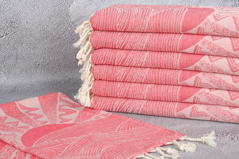 Monogrammed Hand Towel, Beach Theme Bachelorette Party, Bathroom Towels, 36x18 Cotton Striped Design Towel, Bridesmaid Gifts, Christmas Gift - 3