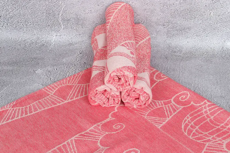 Monogrammed Hand Towel, Beach Theme Bachelorette Party, Bathroom Towels, 36x18 Cotton Striped Design Towel, Bridesmaid Gifts, Christmas Gift - 8
