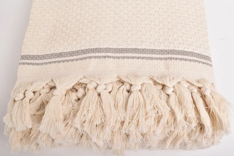 Aesthetic Blanket, 94x92 Cotton Striped Towel, Bachelor Gifts, Thanksgiving Tablecloth, Bridal Shower Gift, Wedding Favors, Bridesmaid Gifts - 4