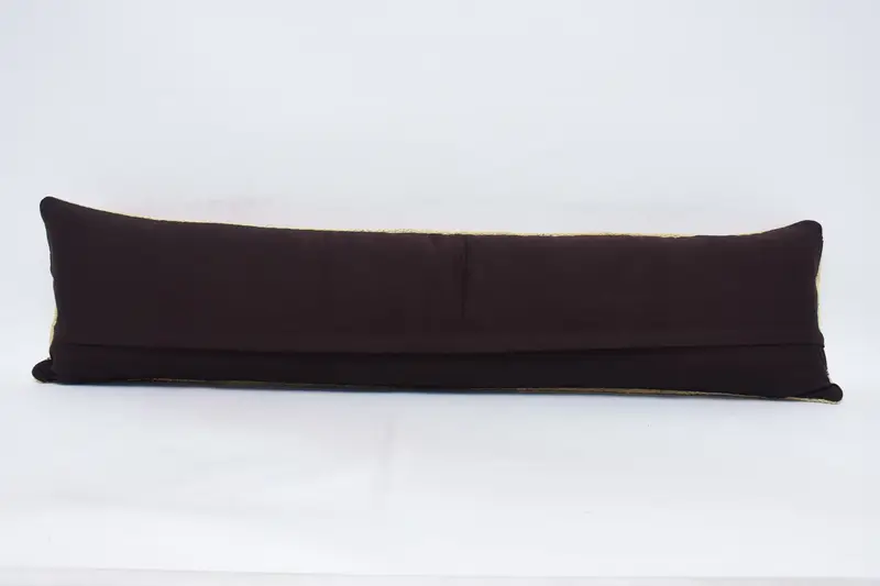 Vintage Kilim Pillow, Gift Pillow, 12x48 Beige Pillow, Comfy Throw Pillow Sham, Bolster Throw Cushion Cover, Handmade Kilim Cushion, Pillow Sham - 6