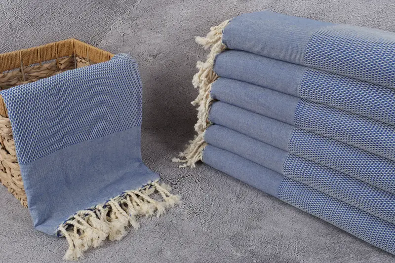 Hammam Towel USA, Home Decor Gifts, Lightweight Turkish towel, Bridesmaid Proposal Gift, Absorbent towel, 70x40 Cotton Geometric Towel, Summer Towel - 3