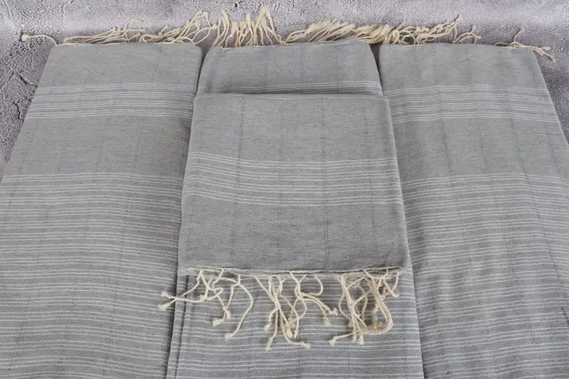 Gift For Him, Quick-dry peshtemal, Turkish bath towel for spa, 70x40 Cotton Striped Towel, Embroidery Towels, Personalized Towel Gift, Turkish towel - 4
