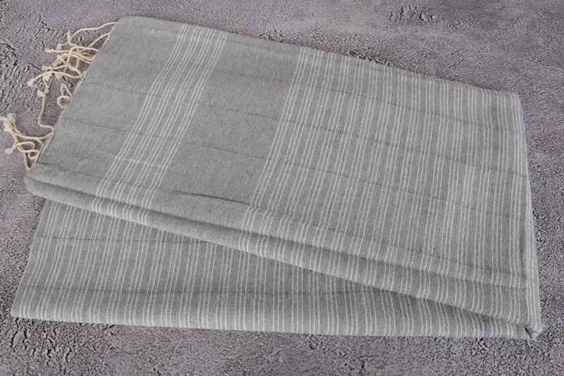 Gift For Him, Quick-dry peshtemal, Turkish bath towel for spa, 70x40 Cotton Striped Towel, Embroidery Towels, Personalized Towel Gift, Turkish towel - 6