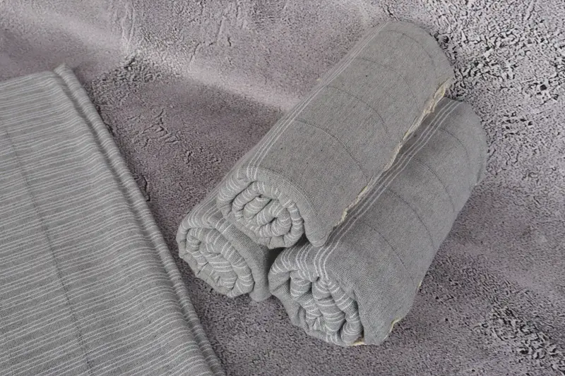 Gift For Him, Quick-dry peshtemal, Turkish bath towel for spa, 70x40 Cotton Striped Towel, Embroidery Towels, Personalized Towel Gift, Turkish towel - 8