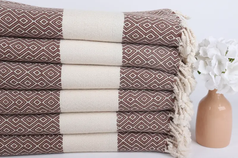 Organic Turkish towel, 68x38 Cotton Diamond Towel, Turkish hand towel, Peshtemal Towel, Monogram Towels, Valentines Gift, Custom Turkish Towel - 5