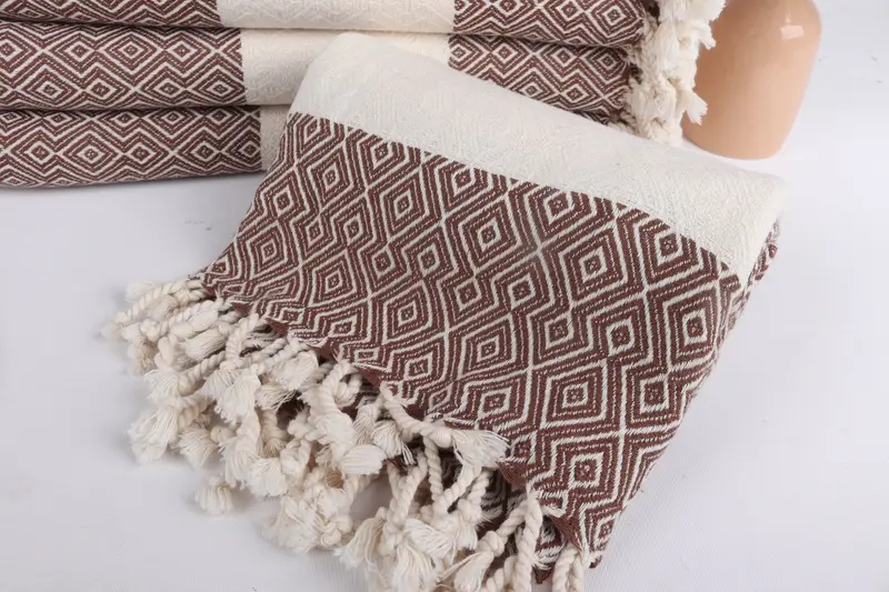 Organic Turkish towel, 68x38 Cotton Diamond Towel, Turkish hand towel, Peshtemal Towel, Monogram Towels, Valentines Gift, Custom Turkish Towel - 3