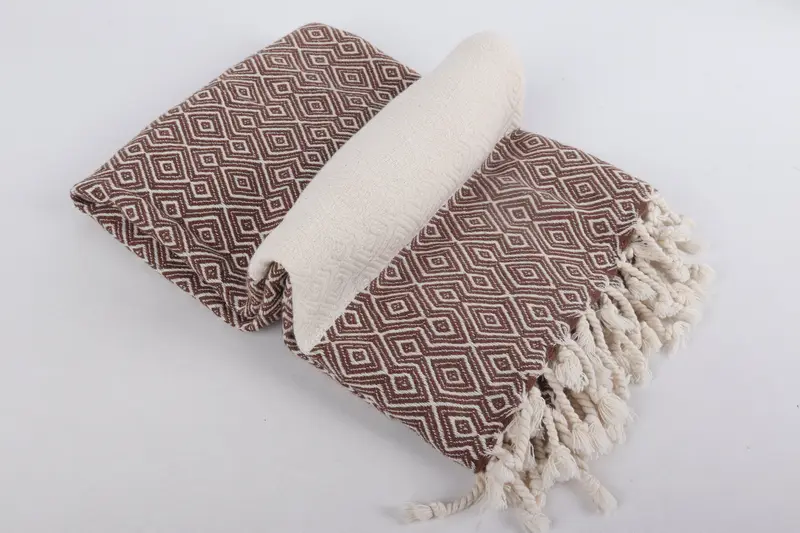 Organic Turkish towel, 68x38 Cotton Diamond Towel, Turkish hand towel, Peshtemal Towel, Monogram Towels, Valentines Gift, Custom Turkish Towel - 6