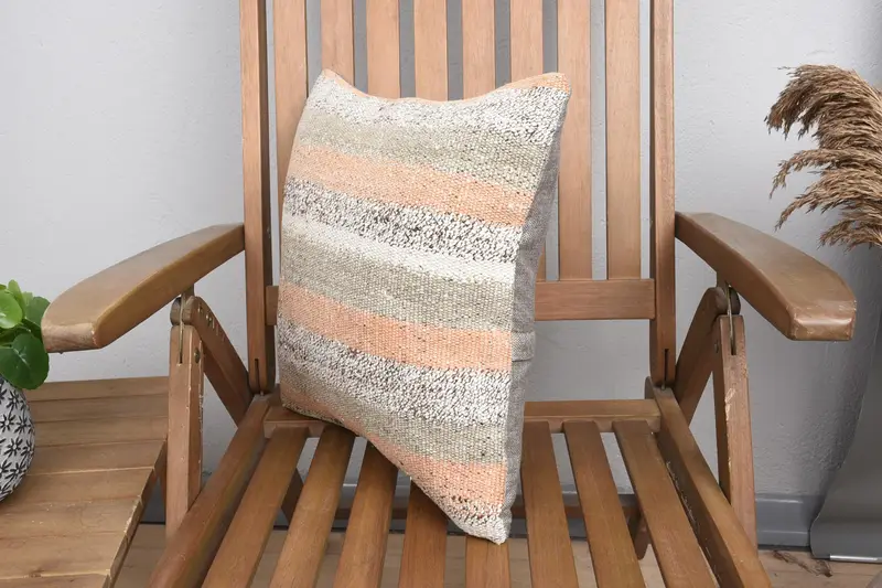 Gift Pillow, 16x16 Brown Cushion Case, Sofa Cushion Cover, Patio Cushion, Pillow, Turkish Pillow, Garden Cushion Case, Interior Designer Pillow - 3