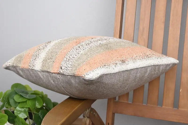 Gift Pillow, 16x16 Brown Cushion Case, Sofa Cushion Cover, Patio Cushion, Pillow, Turkish Pillow, Garden Cushion Case, Interior Designer Pillow - 6