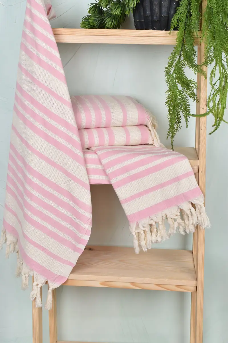 70x34 Cotton Striped Towel, Custom Wedding Gift, Handmade Gift, Beach Towel Monogram, Absorbent towel, Beach Towel Bulk, Bridal Shower Favor - 6