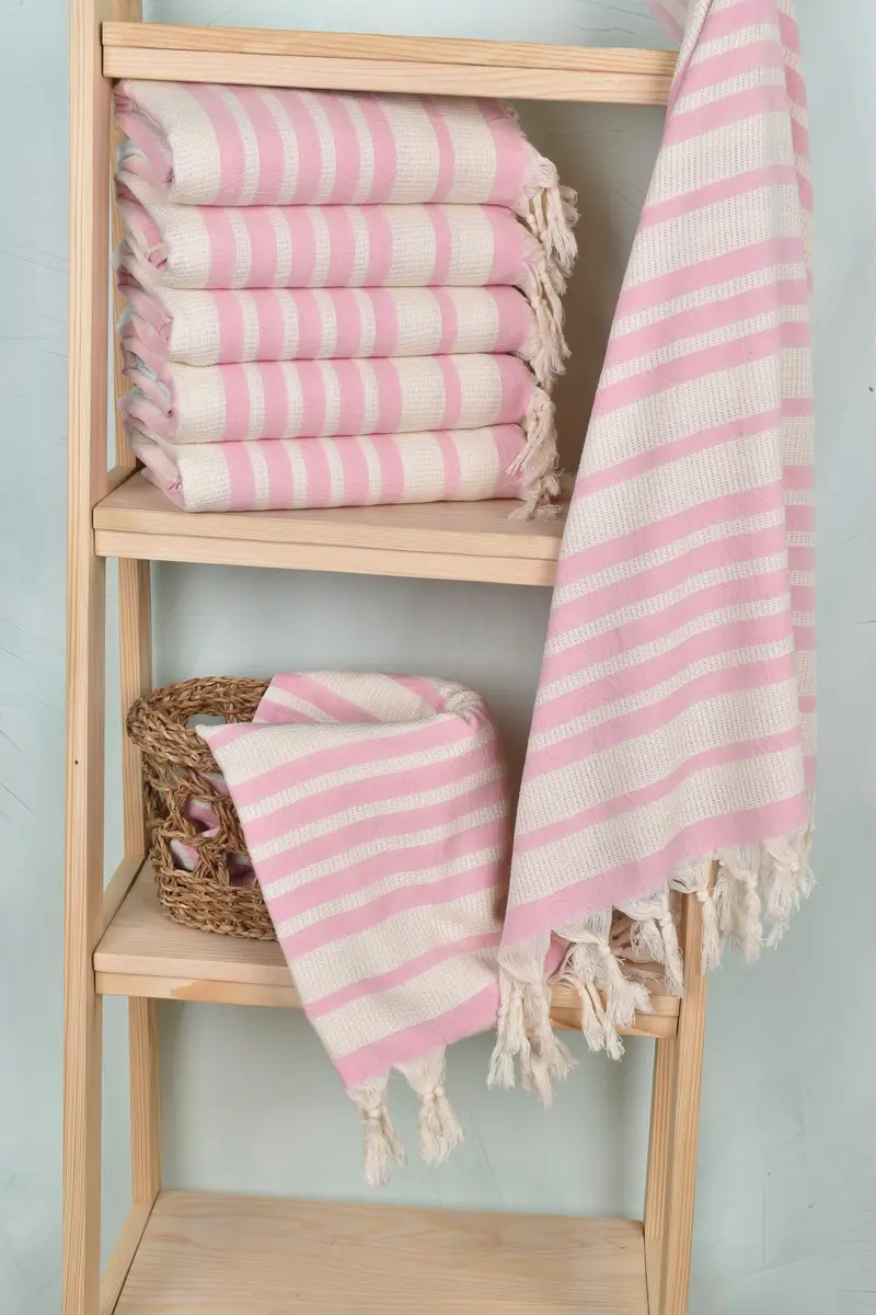 70x34 Cotton Striped Towel, Custom Wedding Gift, Handmade Gift, Beach Towel Monogram, Absorbent towel, Beach Towel Bulk, Bridal Shower Favor - 3
