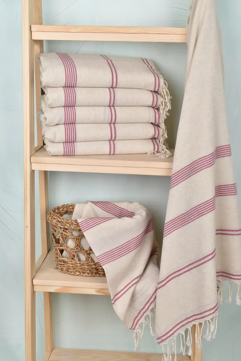 Travel Towel, Personalized Bridesmaid Gift, Personalized Gift For Him, Bachelorette Gifts, Sand-resistant towel, 80x36 Cotton Striped Towel - 3