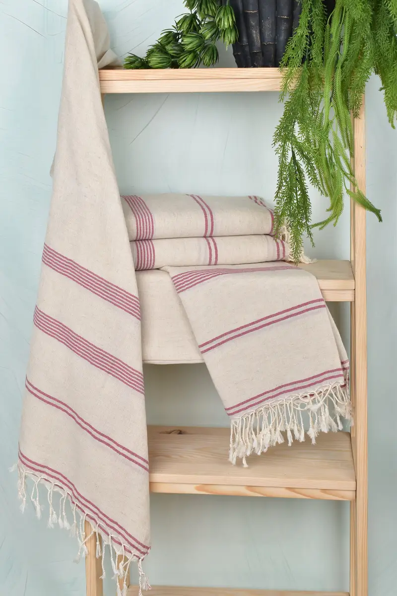 Travel Towel, Personalized Bridesmaid Gift, Personalized Gift For Him, Bachelorette Gifts, Sand-resistant towel, 80x36 Cotton Striped Towel - 6