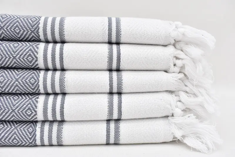 40x18 Cotton Diamond Towel, Bathroom Towels, Beach Theme Bachelorette Party, Monogrammed Hand Towel, Custom Gifts, Gym Towel, Wedding Favors - 1