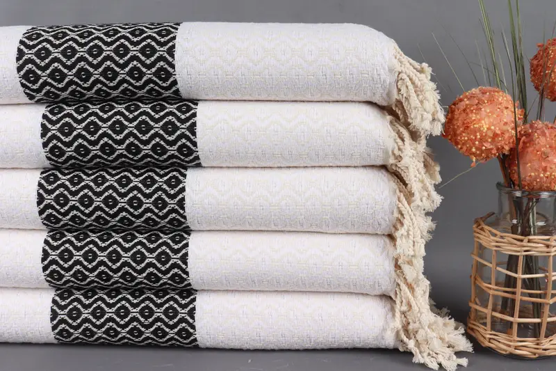 Spa Gift, Hammam towel, 70x40 Cotton Striped Towel, Bath towel, Custom Beach Towels, Turkish hand towel, Turkish Bath Towel Set, Summer Towel - 2