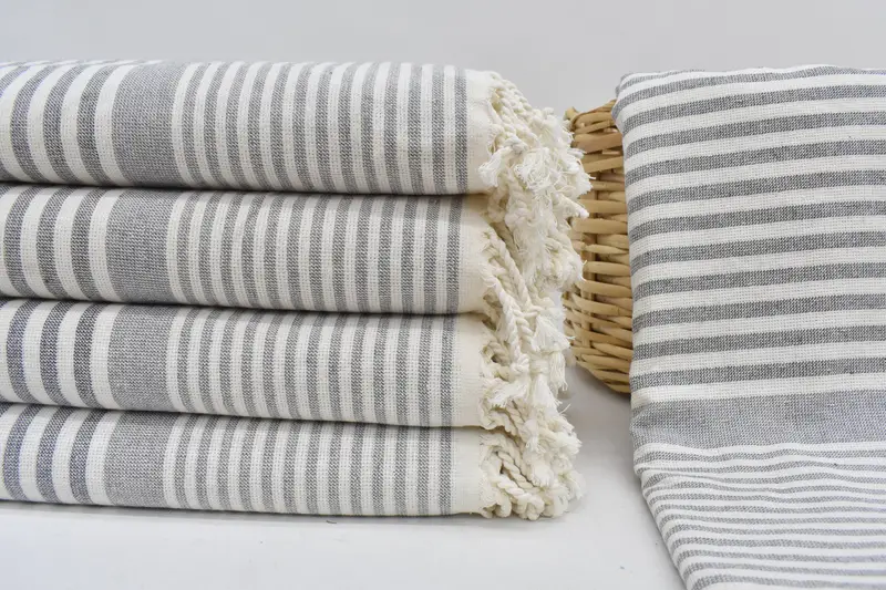 68x40 Cotton Striped Terry Towel, Sand-resistant towel, Embroidered Turkish Towel, Wedding Gift, Personalized Wedding Gift, Valentines Day Gift