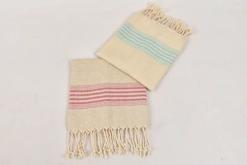 Travel Towel, Small Bath Towels, Kitchen Towel, 36x18 Linen Striped Towel, Christmas Hand Towel, Xmas Gifts, Turkish Hand Towel, Bachelorette Towel - 7