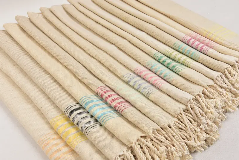 Travel Towel, Small Bath Towels, Kitchen Towel, 36x18 Linen Striped Towel, Christmas Hand Towel, Xmas Gifts, Turkish Hand Towel, Bachelorette Towel - 6
