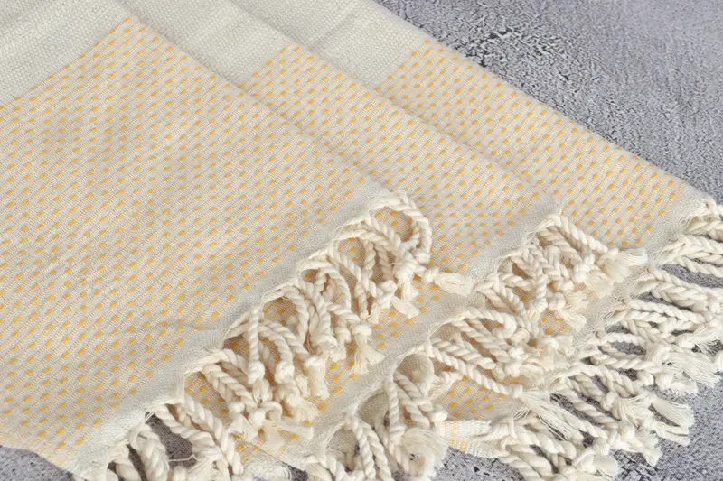 Welcome Wedding Gift, 40x20 Cotton Polka Dot Towel, Organic Towel, Spa Towel, Small Bath Towels, Bridesmaid Gifts, Turkish Towel Hand Towel - 5