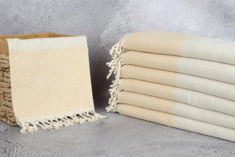 Welcome Wedding Gift, 40x20 Cotton Polka Dot Towel, Organic Towel, Spa Towel, Small Bath Towels, Bridesmaid Gifts, Turkish Towel Hand Towel - 3