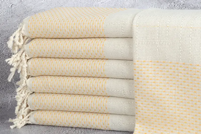 Welcome Wedding Gift, 40x20 Cotton Polka Dot Towel, Organic Towel, Spa Towel, Small Bath Towels, Bridesmaid Gifts, Turkish Towel Hand Towel - 1