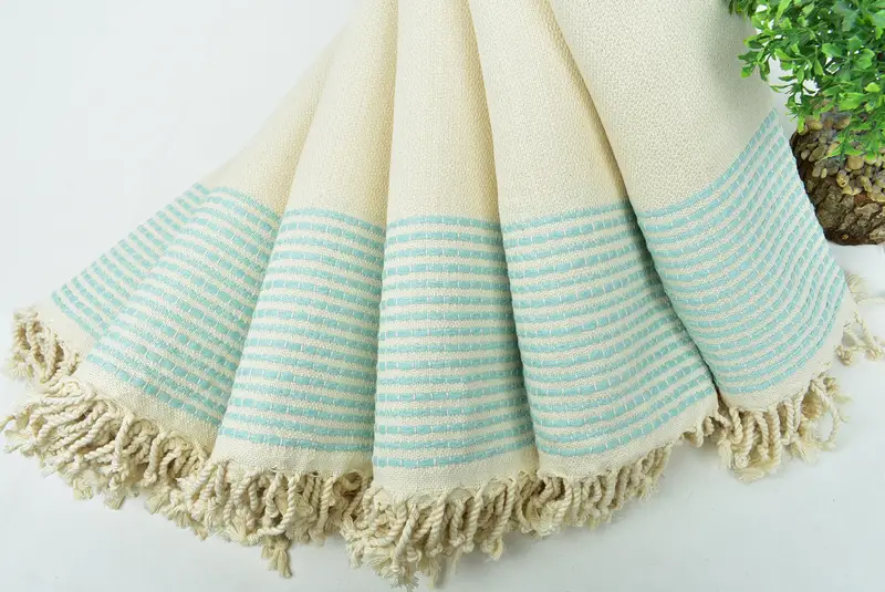 Turkish Towel Set, Gifts For Him, Turkish Bath Towel Set, Summer Gift, Wedding Gift Ideas, 70x36 Cotton Striped Towel, Turkish Towel Beach - 4